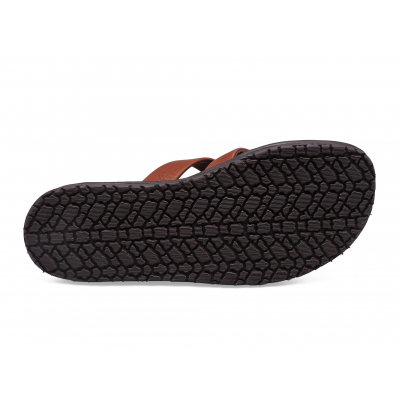 Men Sandals SKT-46 Brown Chamois Leather